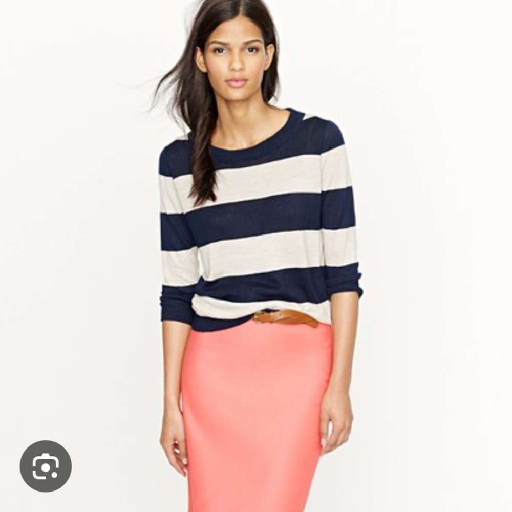 J.Crew Linen Tippi Sweater In Stripe